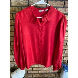 Lady Manhattan Women’s Red Blouse‎